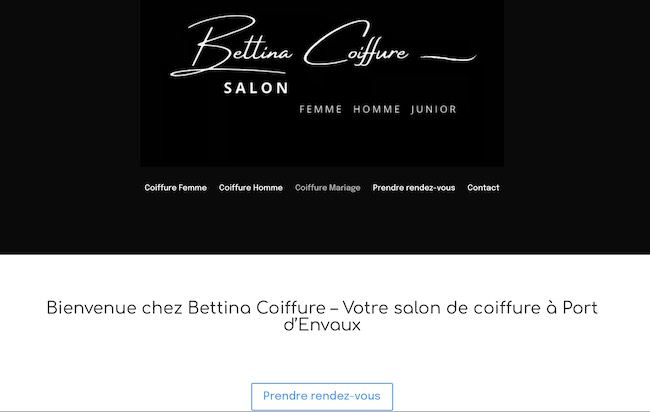 site internet salon de coiffure
